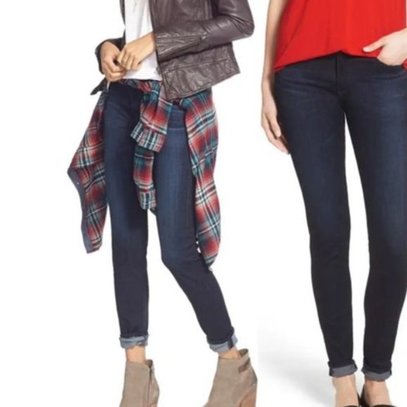 Adriano Goldschmeid The Farrah High-Rise Stretch Skinny Jeans Dark Wash